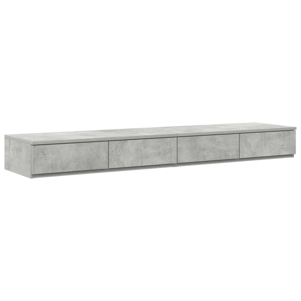 Cajones para Cama Gris Concreto 150x36.5x16.5 cm Madera Elaborada M 2