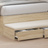 Cajones de cama  Roble Sonoma 75x36.5x16.5 cm Madera de calidad 4