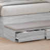 Gavetas de Cama  Cinza Sonoma 75x36.5x16.5 cm em Madeira de Engenharia 4