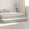Cajones de cama madera ingeniería gris hormigón 180x36.5x16.5cm 1