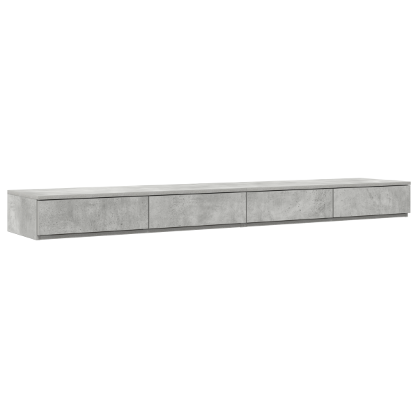 Gavetas para Cama  Cinza Concreto 180x36.5x16.5 cm Madeira Revestida M 2