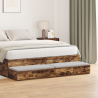 Cajones de Cama  Roble Ahumado 135x36.5x16.5 cm Madera Ingenierada 1