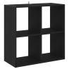 Estante  Preto Carvalho 68.5x32x68.5 cm Madeira engenharia 2