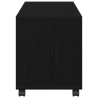 Mesita con ruedas madera ingeniería roble negro 72x33x42.5 cm 5
