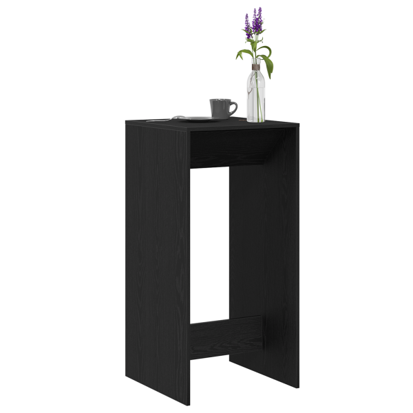 Mesa de Bar  Preto Carvalho 51x50x103.5 cm Madeira Engenharia M 3