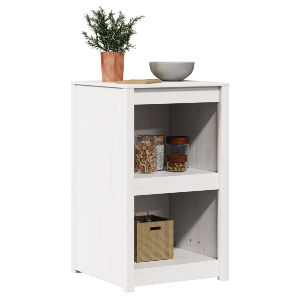 Gabinete de Cocina Exterior Blanco 55x55x92 cm Madera Maciza de Pino M 3