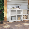Gabinete de Cocina Exterior Blanco 106x55x92 cm Madera Maciza de Pino 4