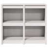 Gabinete de Cocina Exterior Blanco 106x55x92 cm Madera Maciza de Pino 5