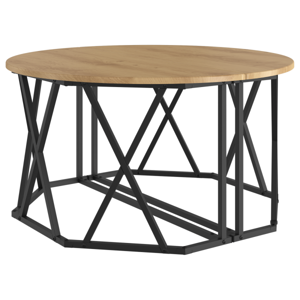 Mesa de café  Artisan Roble 31.5x31.5x16.5 pulgadas Hecha de madera compuesta M 5