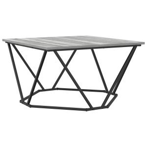 Mesa de Café Gris Sonoma 80x80x45 cm Madera elaborada H