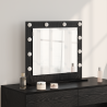 Espejo Vanity con Luces LED Roble Negro 60x55x18 cm 1