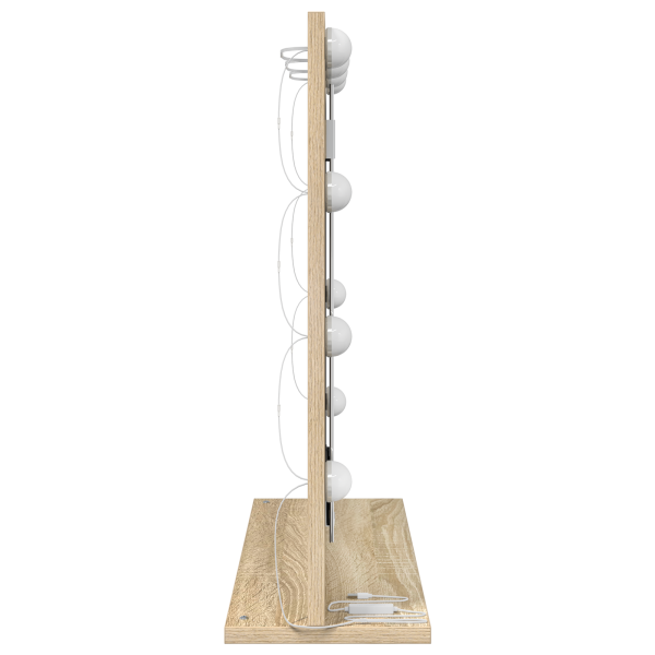 Espelho de Vanity com Luzes LED Carvalho Sonoma 60x55x18 cm M 4