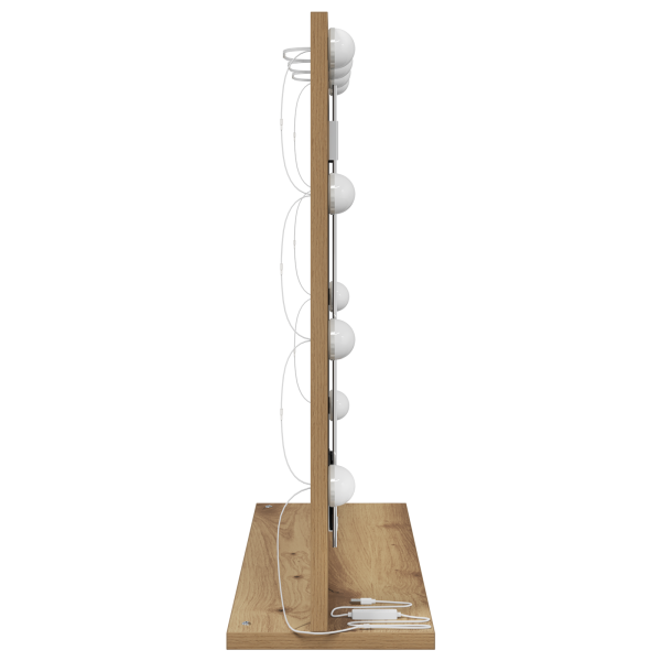 Espejo de Vanity con luces LED Roble Artisan 60x55x18 cm M 4