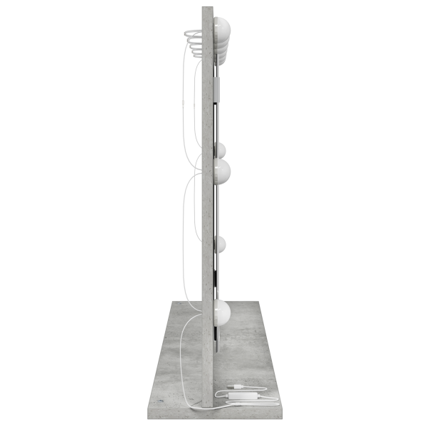 Espejo de Tocador Gris concreto Vidrio 80 x 55 x 18 cm Espejo M 4