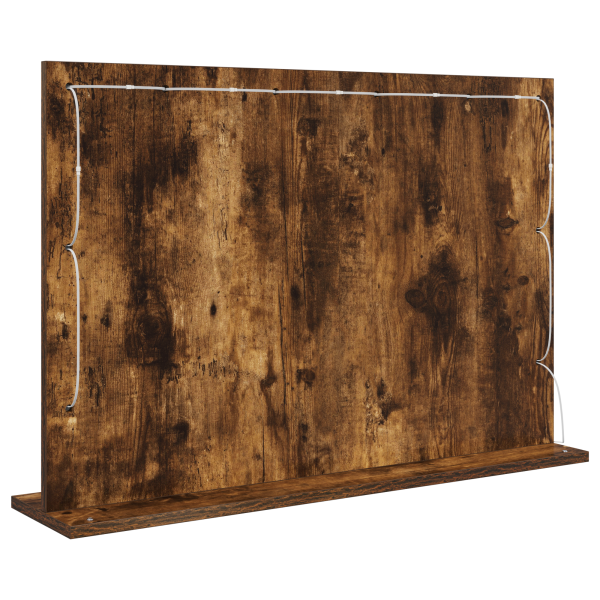 Espejo de Tocador Roble Ahumado Madera y vidrio 80 x 55 x 18 cm M 5