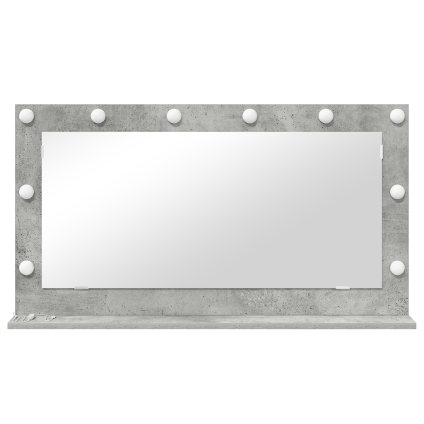 Espejo de Tocador Gris Concreto 100 x 55 x 18 cm Espejo LED M 3