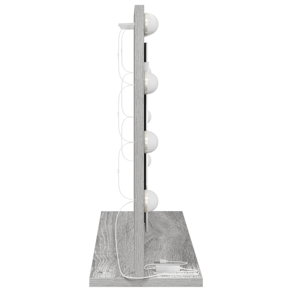 Espelho de Toucador Cinzento Sonoma MDF. Vidro 60 x 45 x 18 cm M 4