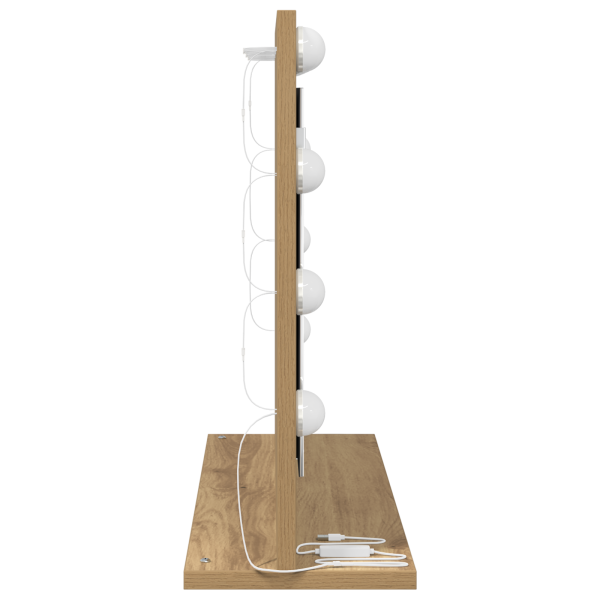 Espejo de Tocador Roble Artesanal Madera Elaborada 60 x 45 x 18 cm M 4