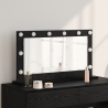 Espejo Vanity con luces LED Roble Negro 80x45x18 cm 1