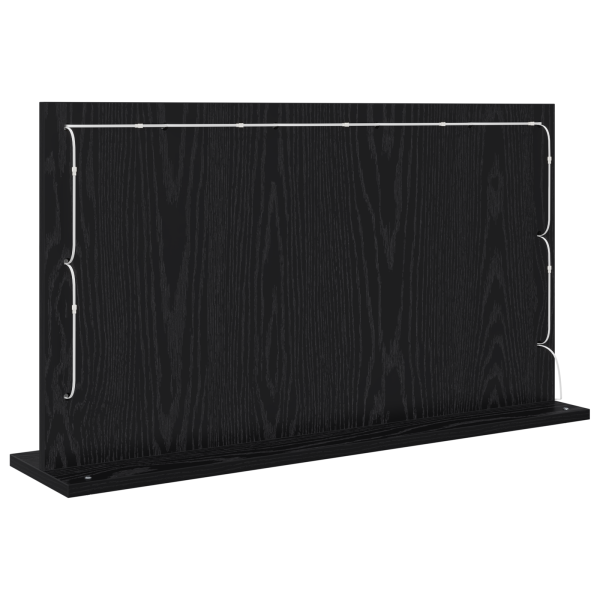 Espejo Vanity con luces LED Roble Negro 80x45x18 cm M 5