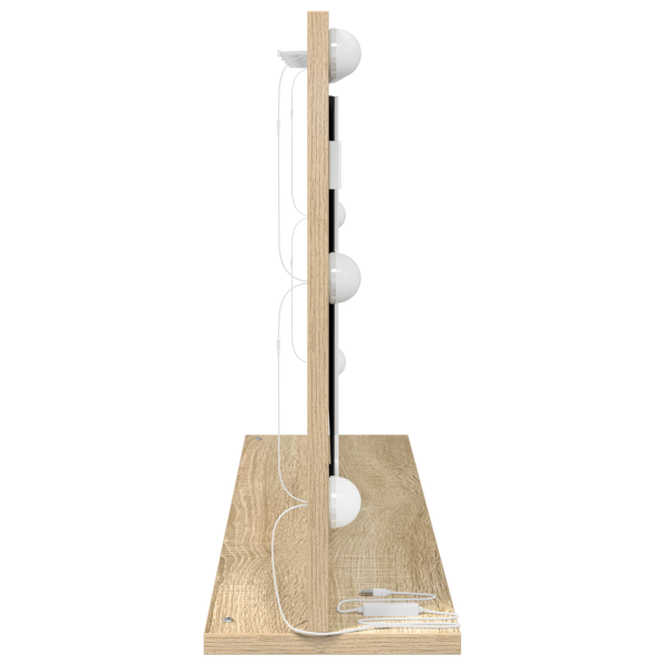 Espejo de Tocador Roble de Sonoma Madera Elaborada. Vidrio M 4