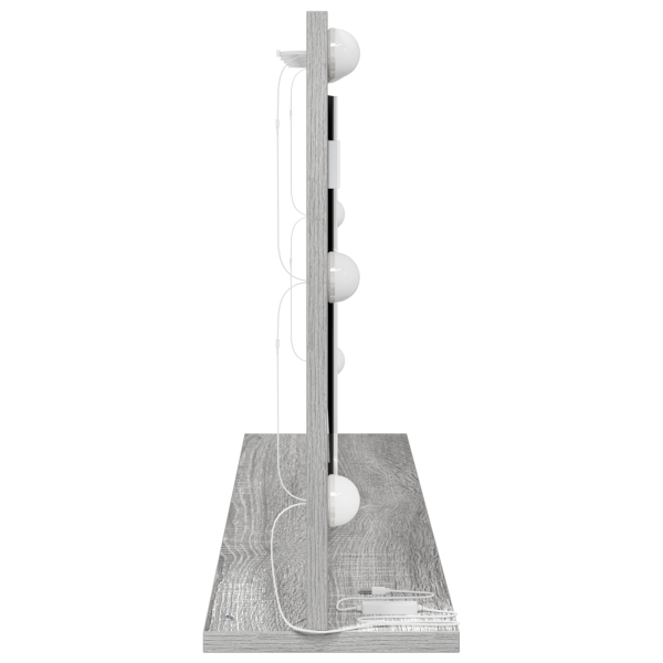 Espejo de Tocador Gris Sonoma Tablero de Partículas. Vidrio M 4