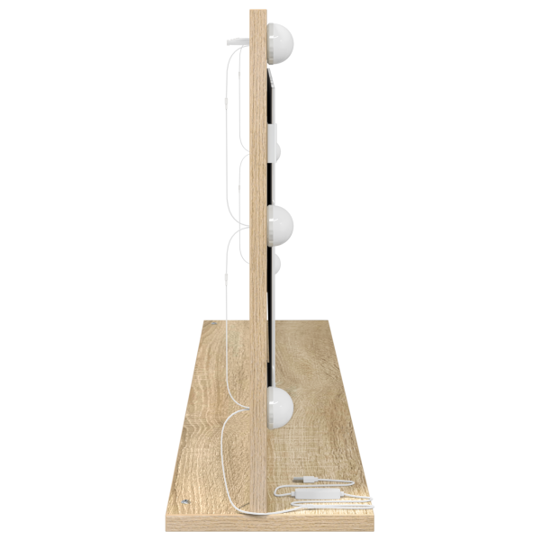 Espelho de Vaidade com Luzes LED Carvalho Sonoma 100x45x18 cm M 4