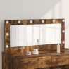 Espejo Vanity con luces LED Roble Ahumado 100x45x18 cm 1