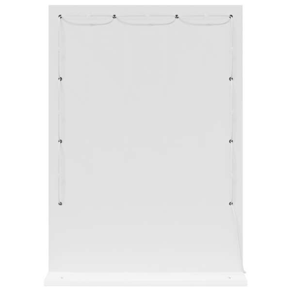 Espejo de tocador con luces LED Blanco 70x50x18 cm M 4