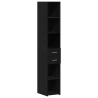 Highboard Preto Carvalho 30x42.5x185 cm Madeira de engenharia 2