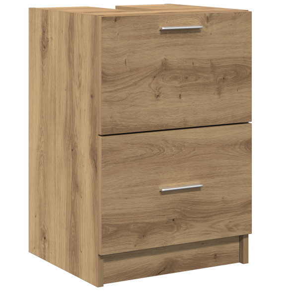 Mueble para lavabo Roble artesanal 40x37x59 cm Madera de calidad M 2