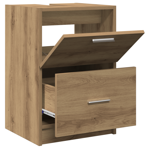 Mueble para lavabo Roble artesanal 40x37x59 cm Madera de calidad M 5
