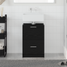 Gabinete de lavabo Roble Negro 40x37x59 cm MDF 1