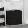 Mueble para lavabo Roble Negro 59x37x59 cm Madera Engineered 4
