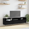 Cabinet para TV Roble Negro 150x30x44.5 cm Madera Elaborada 1