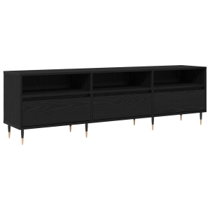 Cabinet para TV Roble Negro 150x30x44.5 cm Madera Elaborada H