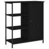 Sideboard Preto Carvalho 70x30x80 cm Madeira de engenharia 2