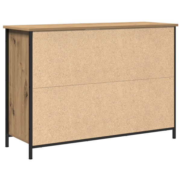 Sideboard  Artisan Carvalho 100x35x70 cm Madeira Engineered e Aço M 5