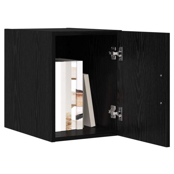 Gabinete de Pared Roble Negro 30x42.5x40 cm Madera de Ingeniería M 3