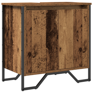 Gabinete de Lavabo Madera Vieja 60x35x60 cm Madera Tratada H