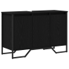 Gabinete de lavabo Roble negro 91x35x60 cm Madera compuesta 2