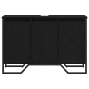 Gabinete de lavabo Roble negro 91x35x60 cm Madera compuesta 5