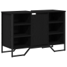 Armario para lavabo Roble negro 91x35x60 cm Madera de calidad 2