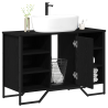 Armario para lavabo Roble negro 91x35x60 cm Madera de calidad 3