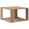 Mesa de Café Roble Artesanal 51.5x51.5x30 cm Madera de Ingeniería 2