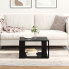 mesa de café Roble Negro 51.5x51.5x30 cm Madera Ingenierizada 1