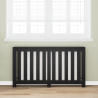 Cubierta de Radiador Roble Negro 149x20x82 cm Madera de Ingeniería 1