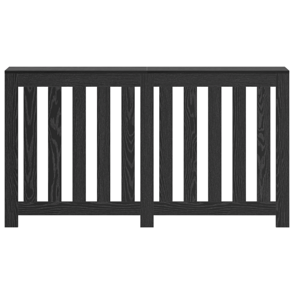 Capa para Radiador Carvalho Preto 149x20x82 cm Madeira Engenharia M 4