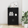 Mueble rcon ruedas madera de ingeniería roble negro 55x40x91 cm 1