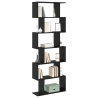 Gabinete para Libros Roble Negro 70x24x193.5 cm Madera Ingenierizada 3